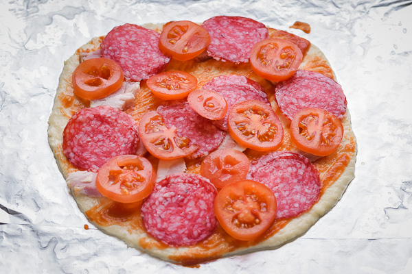 пицца в духовке без дрожжей рецепт фото 7